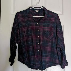 Aeropostale Plaid Long Sleeve Shirt